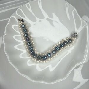 Handmade Freshwater Pearl Braided Bracelet